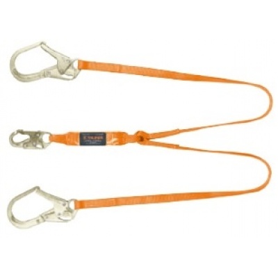 Línea vida absorbedor impacto doble brazo gancho grande,ANSI