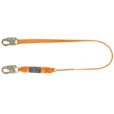 Línea de vida 1.8m cinta políéster, absorbedor impacto, ANSI