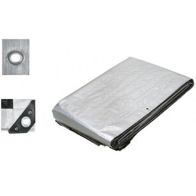 Lona gris reforzada 7 x 10 m, Truper