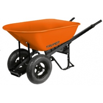 Carretilla 8 ft3 Doble llanta neumática, bastidores acero