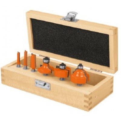 Juego de 6 brocas para router, Truper