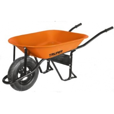 Carretilla 4.5 ft3 Neumática, bastidor tubular, Truper