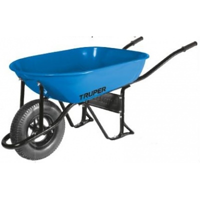 Carretilla 5.5 ft3 Neumática, bastidor tubular, Truper