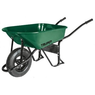 Carretilla 4.75 ft3 Neumática, bastidor tubular, Truper