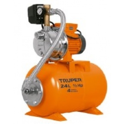 Bomba hidroneumática 1/2 HP, 24 litros, Truper