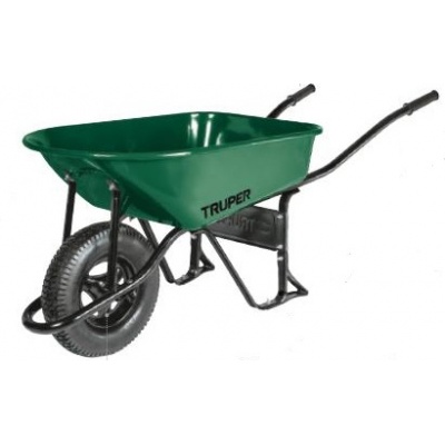 Carretilla 4.75 ft3 Imponchable, bastidor tubular, Truper