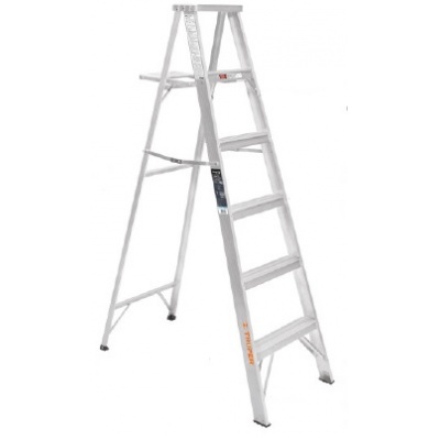 Escalera de tijera 100% aluminio tipo lll 5 peldaños, Truper