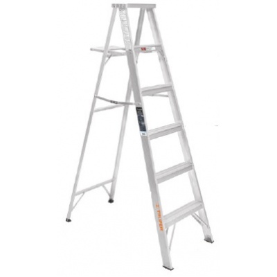 Escalera de tijera 100% aluminio tipo lll 6 peldaños, Truper
