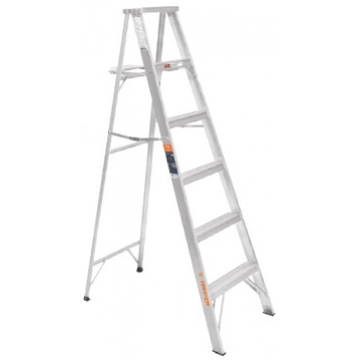 Escalera de tijera 100% aluminio tipo ll 8 peldaños, Truper