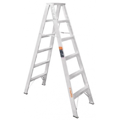 Escalera de tijera doble, tipo ll, 7 escalones, Truper