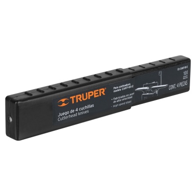 Caja con 4 cuchillas HSS para canteadora CANT-8X-2, Truper