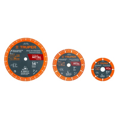 Disco de diamante de 14  x 2.6 mm para corte metal, Truper