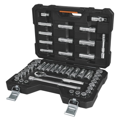 Juego de 45 herramientas cuadro 1/2  std y mm para mecánico