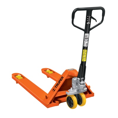 Patín traspaleta 2.5 ton con ruedas de poliuretano, Truper