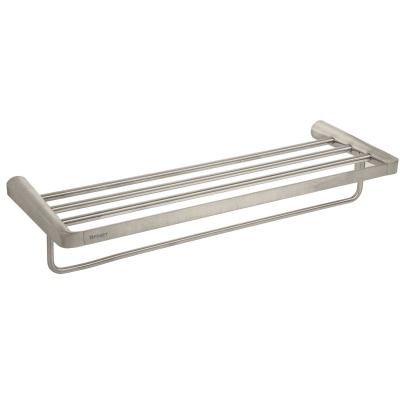 Repisa de latón portatoalla en acabado satín, Foset