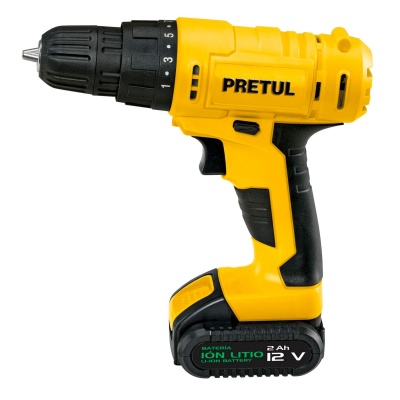 Taladro inalámbrico 3/8  12 V, Pretul