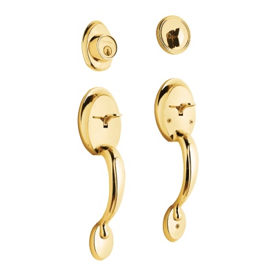 Doble jaladera, perilla y cerrojo mariposa, brillante,Hermex