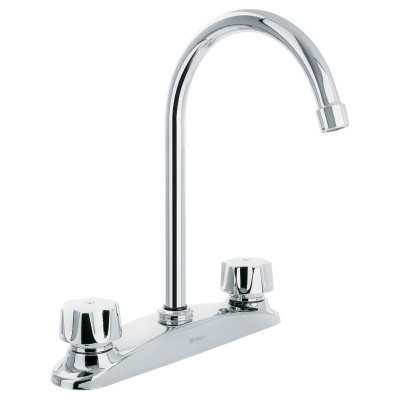 Mezcladora inox 8  para fregadero, manerales standard, Foset
